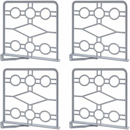 4 kappaletta vaatekaapin jakajaa, PP-kaapin jakaja, kaapin hyllyn jakajat, huoneen jakaja pidikkeellä, makuuhuoneeseen, kylpyhuoneeseen, keittiöön ja 