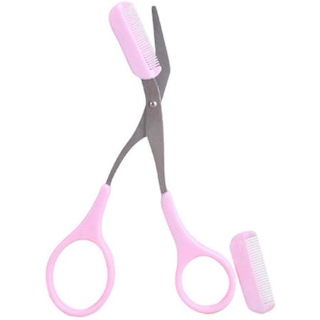 Øyenbrynsaks med øyenbrynskam, øyenbrynspleieverktøy