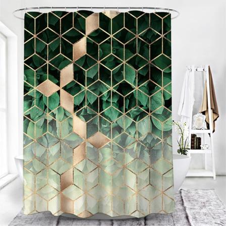 Moderni geometrinen graafinen printed vedenpitävä suihkuverho - Perfet #5 180*180cm