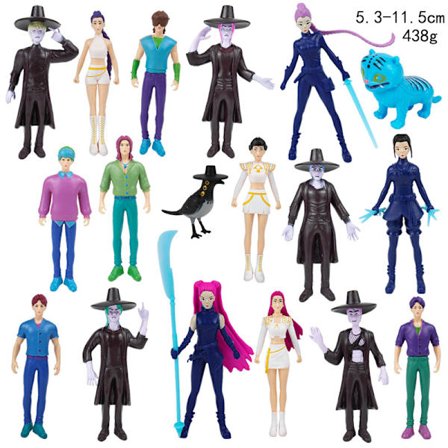 KPOP DEMON HUNTER håndlaget figur tiger stjerne jentegruppe omkransende dukke tegneserie modell leketøy ornamenter