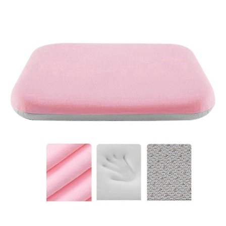 Mjuk Sittdyna i Memory Foam, Halkfria Stolsdynor för Kontorsstolar och Fordon, Lindrar Trötthet i Nedre Ryggen Himmelsblå[D]