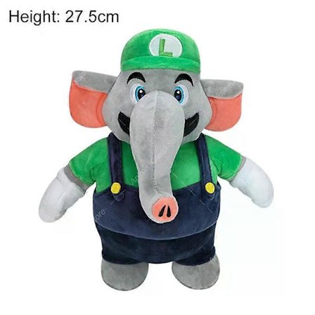 AGame Mario Plyschdocka Söt Mario Luigi Princess Peach Daisy Rosalina Elefant Bowser Bowser Jr Vivian Ninji Gosedjur
