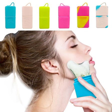 Silikon iskubbrickor Ice Ball Face Massager Ansiktsrulle