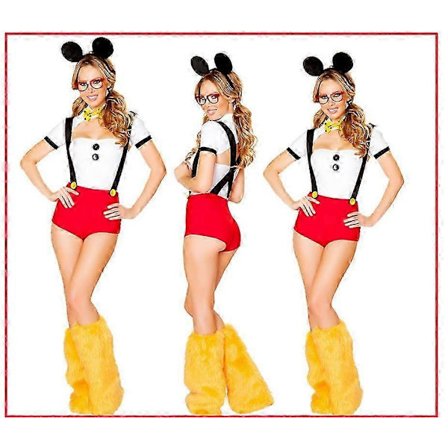 2025 Sexig Jul Dam Kostym Cosplay Stor Svans Varg Cosplay Party Maid Frestelse Jultomte Tvådelad Kostym-Perfekt