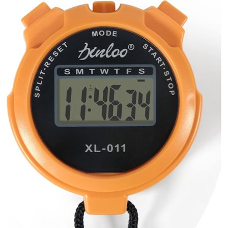 Vandtæt elektronisk stopur, multifunktionelt sportsstopur, udendørs ABS interval dommer digitalt ur (orange)