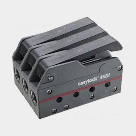 Desviador Easylock Midi, triple, para cabo Ø6 - 10 mm, gris