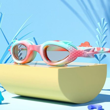 Barn Simglasögon Badmössa CAP GLASÖGON GLASÖGON