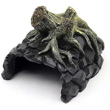 Matelijoiden piilopaikka, kiven jäljitelmä, hartsi, piiloluola, kilpikonna, matelijoiden auringonottopaikka, piilo, elinympäristö, parta-agama, 