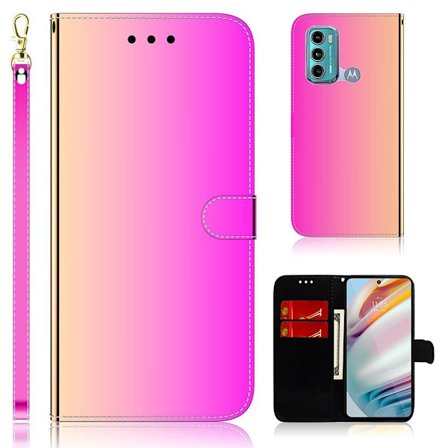 Mirror Motorola Moto G40 Fusion / Moto G60 Läppäkotelo - Rose