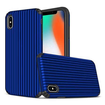 Kuffertformet hybridetui til iPhone Xs Max - Blå Blue