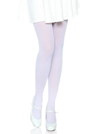 Nylon Opaque Pantyhose White - Vuxen.se - Sexiga strumpbyxor och höfthållare