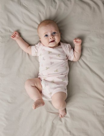 name it Nbfbody 3P Ss Barely Pink Bow Noos - Pink - 80