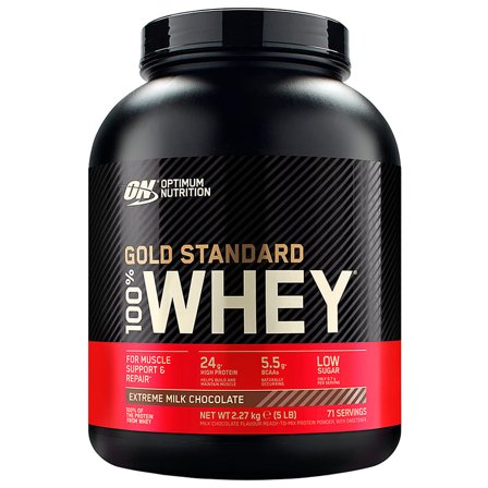 Optimum Nutrition 100% Whey Extreme Protein Powder Milk Chocolate 2,27 kg, Sport & Velvære, Protein & Energi, Proteinpulver