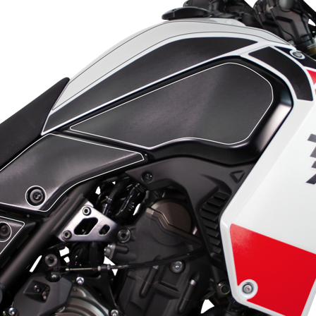 Uniracing Protection Decal Tank Kit Clear-Black - Yamaha Tenere 700 Rally Edition 2019-2024