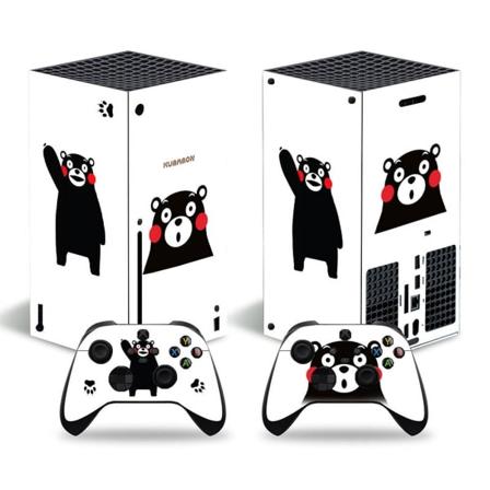 Kumnmon Xbox Series X klistremerke - Kompatibel med XSX - Deksel for å tilpasse konsollen - Fjernet vinylfilm - HD-kvalitet (hvit) Style07