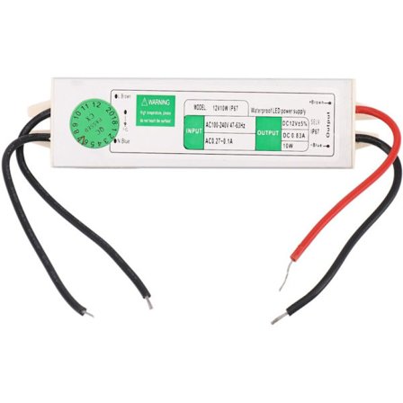 AC 90-250V - DC12V muuntaja 10 IP67 vedenpitävä LED-ohjain virtalähde