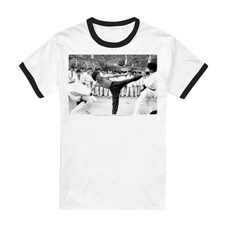 Bruce Lee Unisex Vuxen Kick To The Head T-Shirt S Vit/Svart