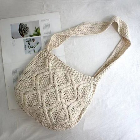 IC Handväskor för kvinnor Virkade väskor Axelväska