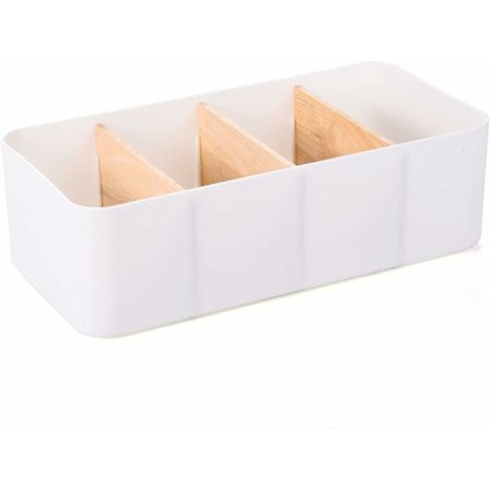 Puinen työpöydän säilytyslaatikko, monikäyttöiset toimistotarvikkeet, työpöydän järjestäjä, paperitavaroiden säilytyslaatikko kynälle, kaukosäätimelle