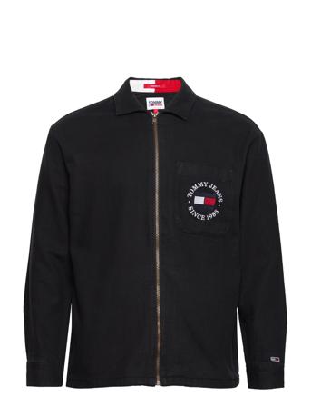 Tjm Timeless Tommy Overshirt Tunn Jacka Svart Tommy Jeans