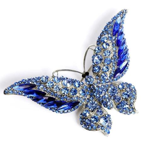 Värikäs perhonen rintakoru häät kristalli straasi hyönteisten rintakoru mujer kimppu hijab huivi neulat