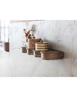 Vägghylla Flow Brun Brun - Mogihome