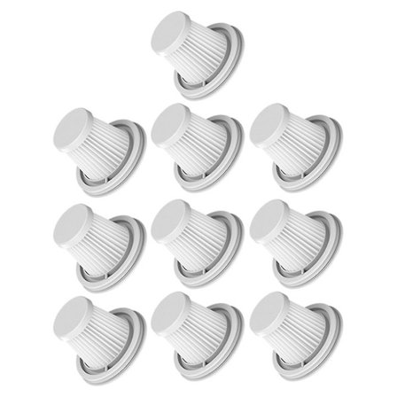 10-pack HEPA-filter för Mijia SSXCQ01XY Handdammsugare Hem Bil Mini Trådlös Tvättad Filter