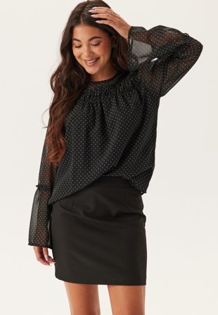 Happy Holly Flounce Sleeve Blouse Vaatteet