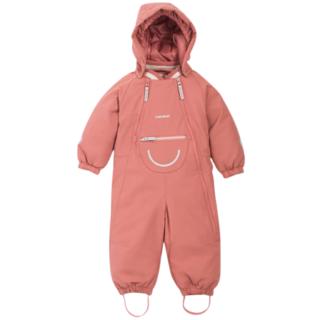 Viking Alv Winter Playsuit Kids Pink