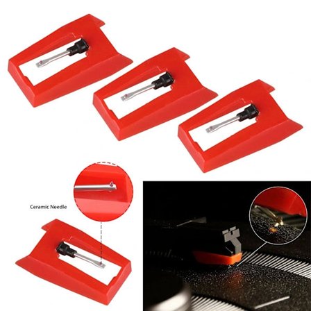 Levysoittimen neula, 3 kpl Vaihtoneuloja Levysoittimiin Universaalit Vaihtoneulat Sopivat Useimpiin Vinyyli Crosley / ION / Jensen /