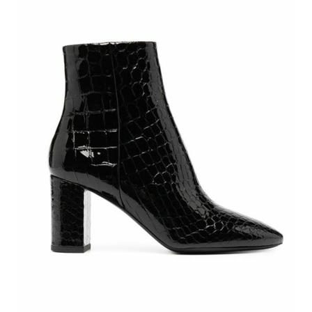 Saint Laurent Jane Laarzen , Zwart , Dames , Maat: 39 EU High heels
