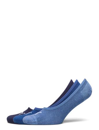 Puma Footie 3P Unisex Nilkkasukat Lyhytvartiset Sukat Sininen PUMA