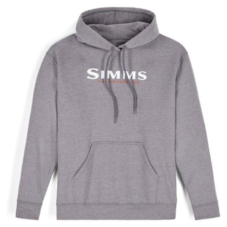 Simms Logo Hoody Grey Heather - L