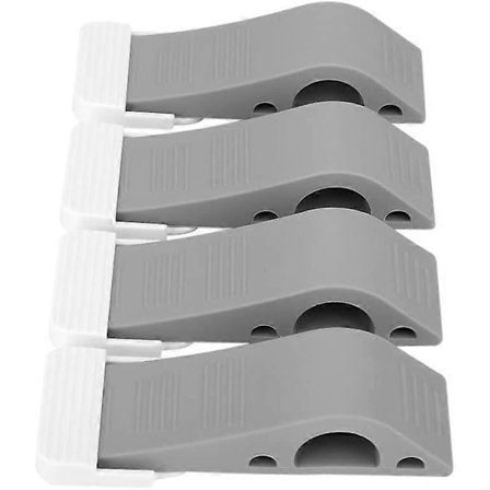 4 st Dörrstopp Kraftiga Gummidörrstopp Halkfria Hörnstopp med Fästen för Barnsäkerhet Fingerskydd