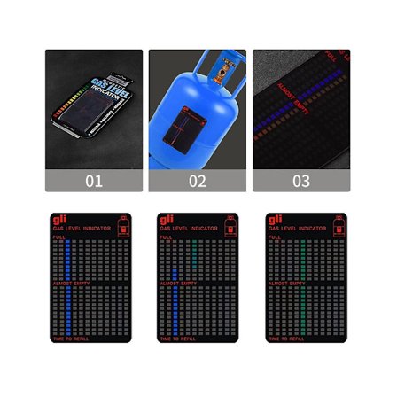 Praktisk Propangasstank Nivåindikator Magnetisk Måler Caravan Flaske Temperaturmåling