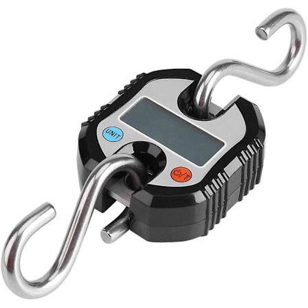 Digital Kranvekter, Hengevekter Mini Bærbare Hengeskalaer Med Lcd-Skjerm For Reisebagasje, Fiske, Utendørsjakt (oransje), Svart