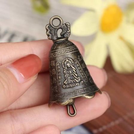 10 stk Antique Bell Kinas Mini Messing Kobber Skulptur Be