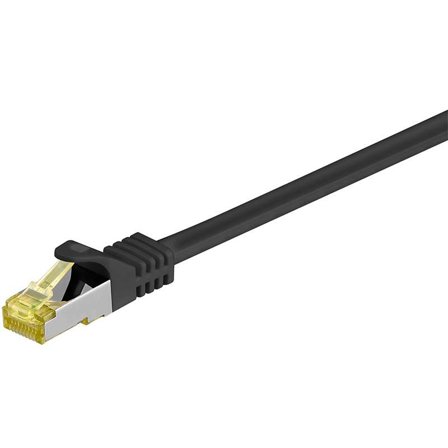 Goobay S/FTP CU Cable Cat7. RJ45 Plug. Black. 15m Factory Sealed