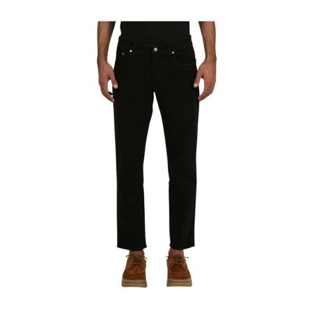 Department Five lines velvet slim cropped Broek , Zwart , Heren , Maat: W30