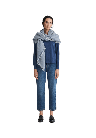 Newhouse Stickad Tröja Holly Tröjor Dam Blå MEDIUM