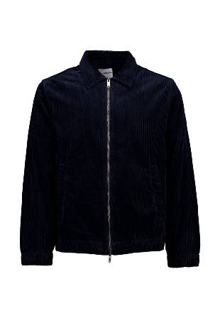 Lindbergh Corduroy zip Jacket Jackor Herr Blå M