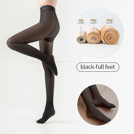 Nye Vinter Varme Tights Strømpebukser Dame Fleece Sokker Høy Midje Termisk Strømpe Isolert Bukse Falske Gjennomsiktige Leggings Tights
