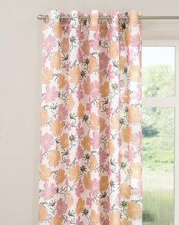 Maljelengde Thea med trykt blomstermotiv Fersken