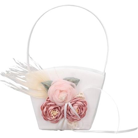 Bærbar hånd bryllup blomsterkurv, fotografi rekvisitter tilbehør bryllupsfest dekorasjon