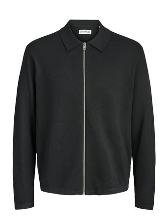 Jack & Jones Jjcole Knit Zip Cardigan - Black - XXL