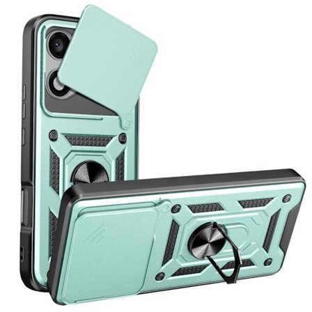 Coque Anneau - AVIZAR - Honor 400 Lite - Hel skydd - Stödring - Grön