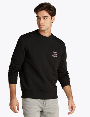 Tommy Hilfiger Hilfiger Stack Sweatshirt - Black - L