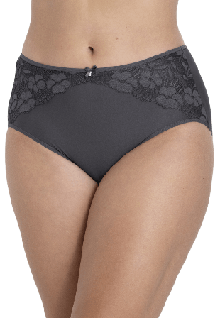 Miss Mary of Sweden Jacquard & Lace Trosa Shape Dam Grå 54