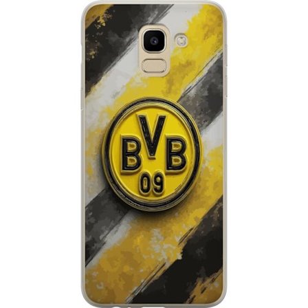 Kompatibel Mobilcover til Samsung Samsung Galaxy J6 Farverigt abstrakt puslespillsmønster, der symboliserer fællesskab, mangfoldighed og kreativitet