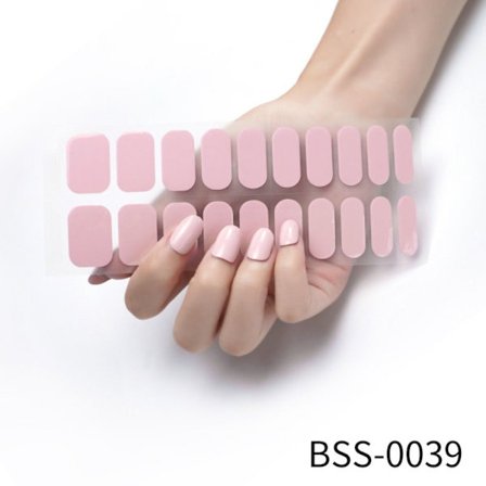 20 STK Semicured Nail Wraps Nail Gel Polish Strips BSS-0039